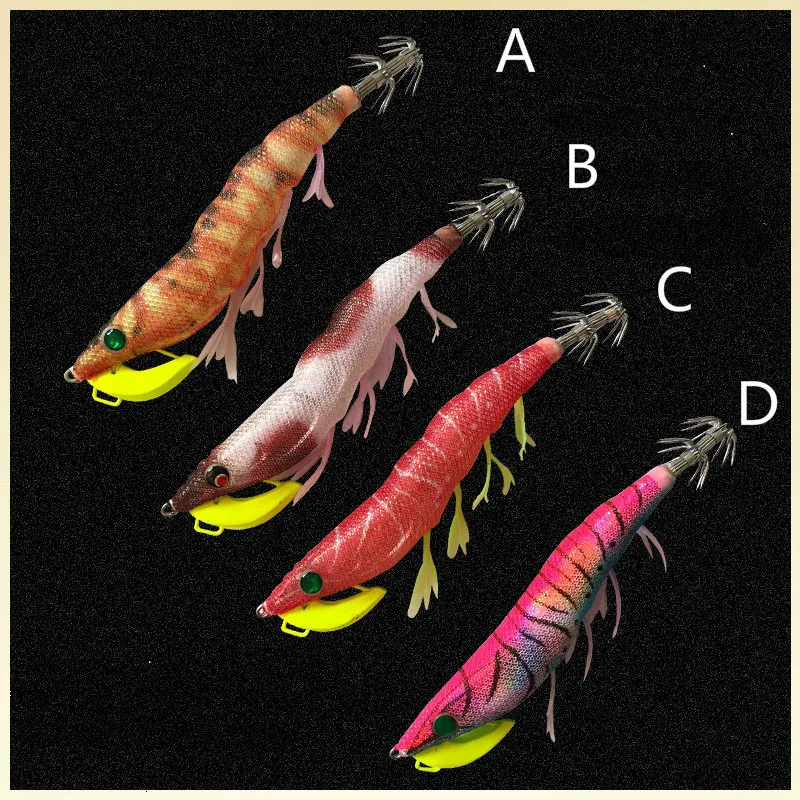 Egi 13cm Octopus Fishing Lures Hard Squid Jigs Shrimp Cuttlefish Squid Hook Rigs Artificial Bait Sea Fishing