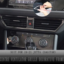 Central Air Outlet Cover for Volkswagen 2019-21 JETTA MK7 SAGITAR VW Central Air Outlet Decorative Frame Trim Car Accessoriesr