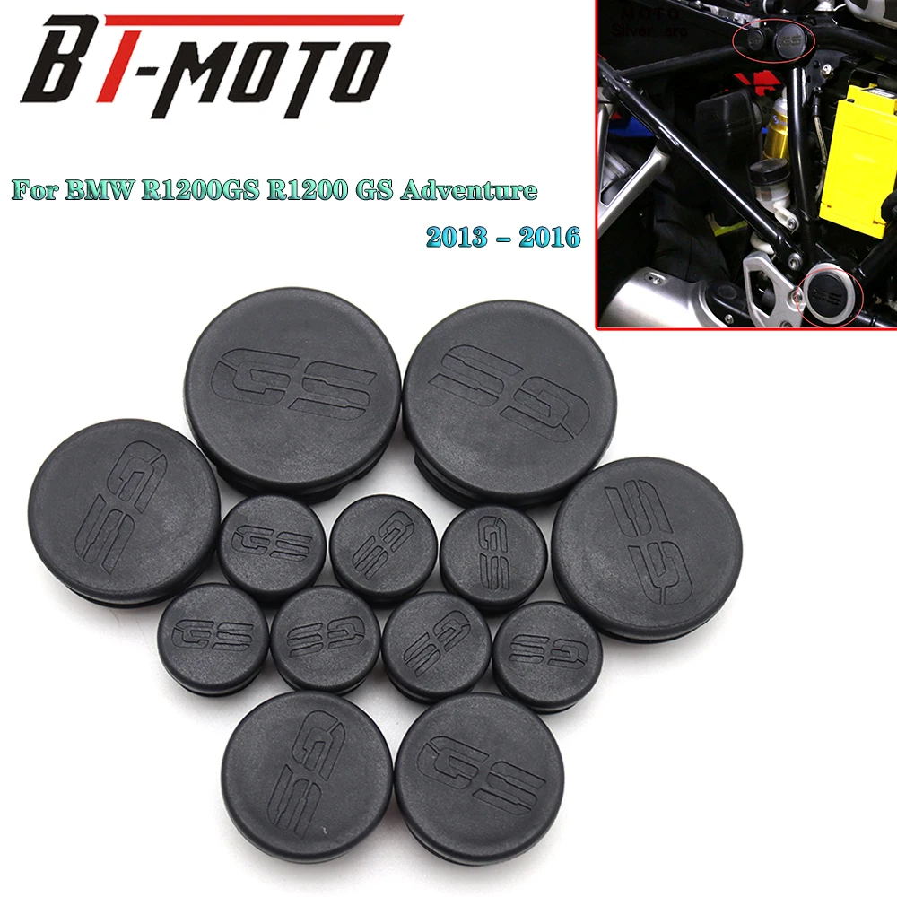 Motorcycle Tank Protection Bar Plugs Covers Fit For BMW R1200GS ADV R 1200 GS LC Adventure 2013 2014 2015 2016 Frame Hole Caps