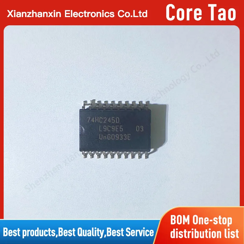 10PCS/LOT 74HC245D 74HC245  SOP-20 Octal bus transceiver