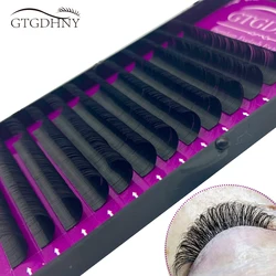 12Lines /Tray 100% Handmade Russian Volume Eyelashes Extensions Beauty Natural Korea Silk Mink Individual Eye Lahe Soft Eyelash