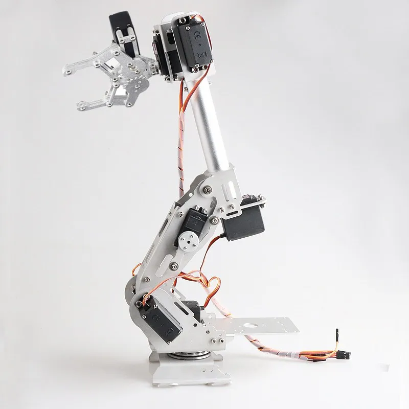 Wifi bt PS2制御8自由度マニピュレータアーム金属機械式手のアルミニウム合金ロボットマニピュレータabbアーム金属爪