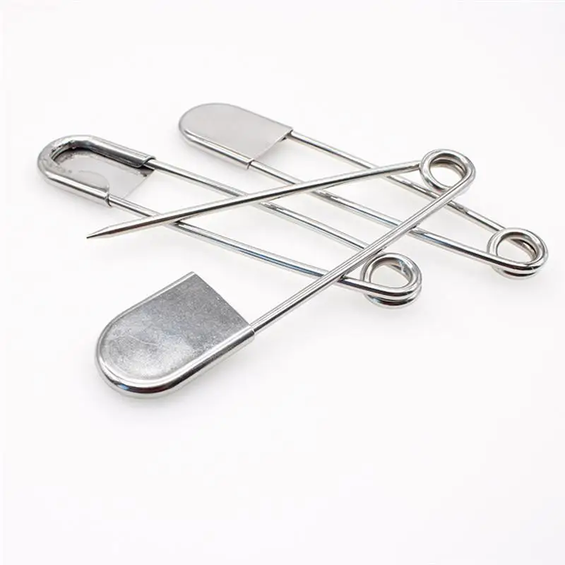 7pcs Safety Pins Extra Large Pins Stainless Steel Clasp for Scarf Blankets Skirts Kilts Knitted Fabric Crafts DIY Sewing Tools