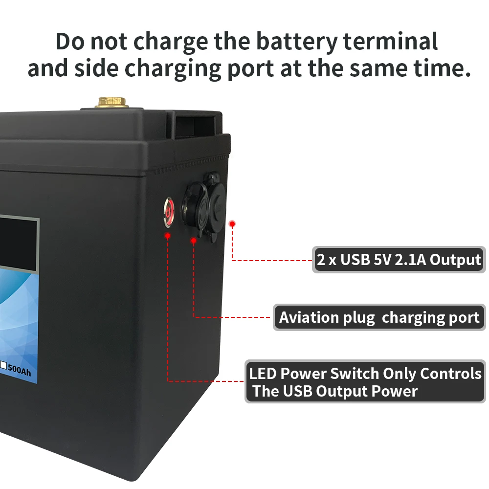 New 12V 50 100 120 135 180 200 300 400Ah LiFePO4 Battery Pack With Upgraded BMS Lithium Power Golf Cart RV Campers Off-Road