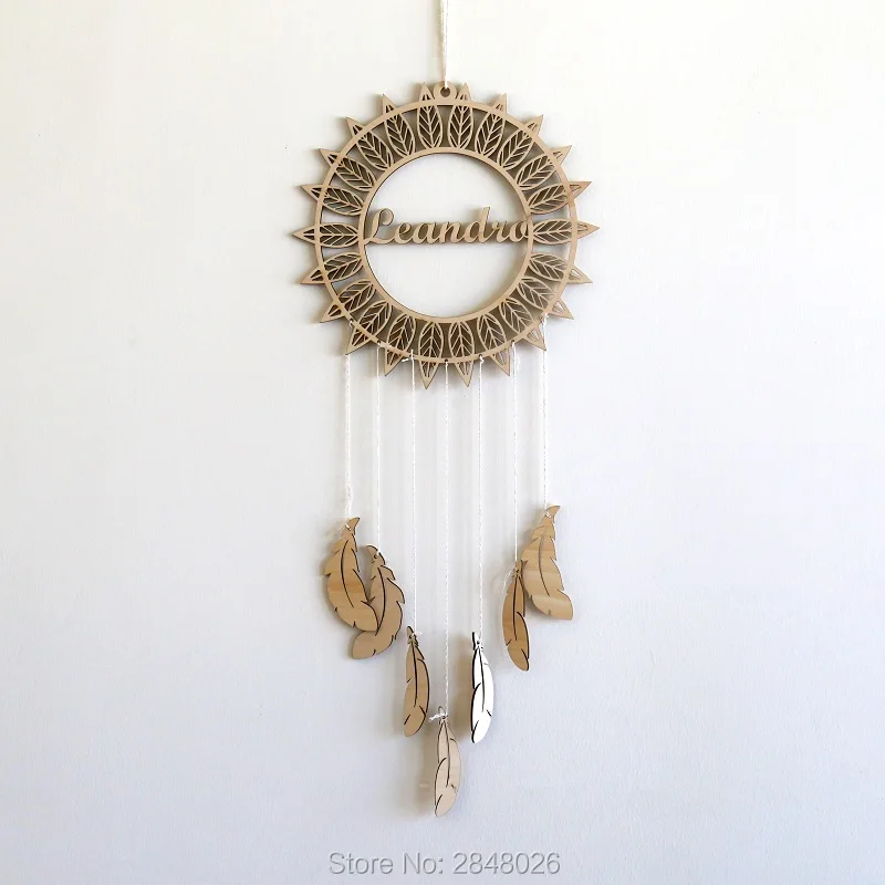 Personalized dream catcher Wooden wall decor with Name,Nursery Dream Catcher,New Baby nursery