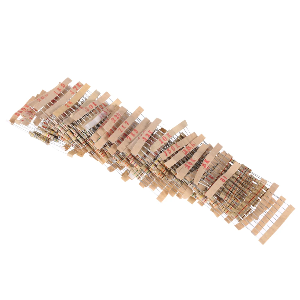 30 Value Carbon film Resistor 1W Resistor Assorted set 300pcs/lot, 0.1R~750R, 1K ~ 820K set of resistors