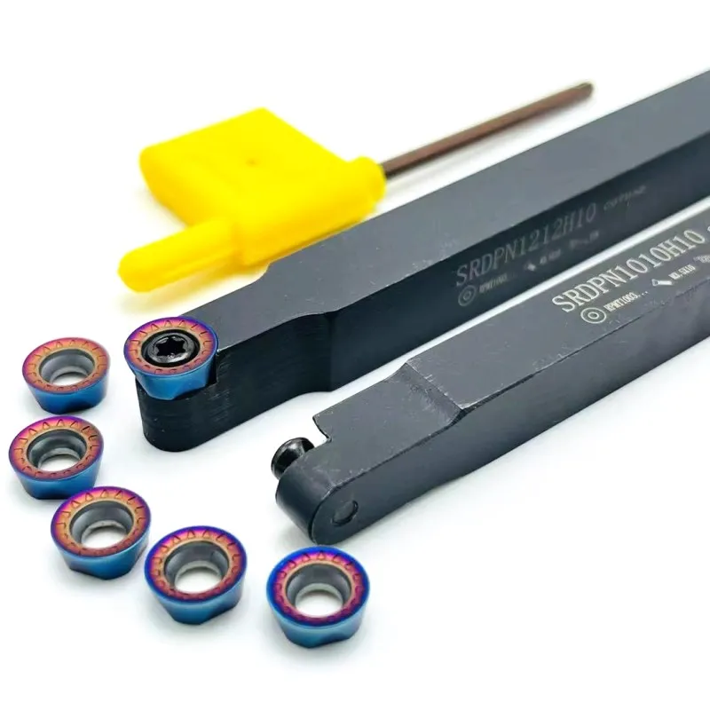 Portaherramientas de torneado, barra de perforación CNC, soporte de herramientas externas, RCGT, RPMT10T3MO, R5, SRDPN1010H10, SRDPN1212H10, SRDPN1616H10