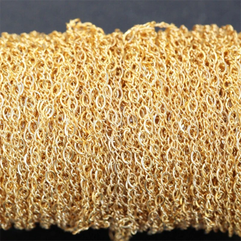100% 14K Gold Filled Drawn Cable Chain 3MM Chain Necklace Gold jewelry Minimalist Gold Filled Chain DIY Jewelry