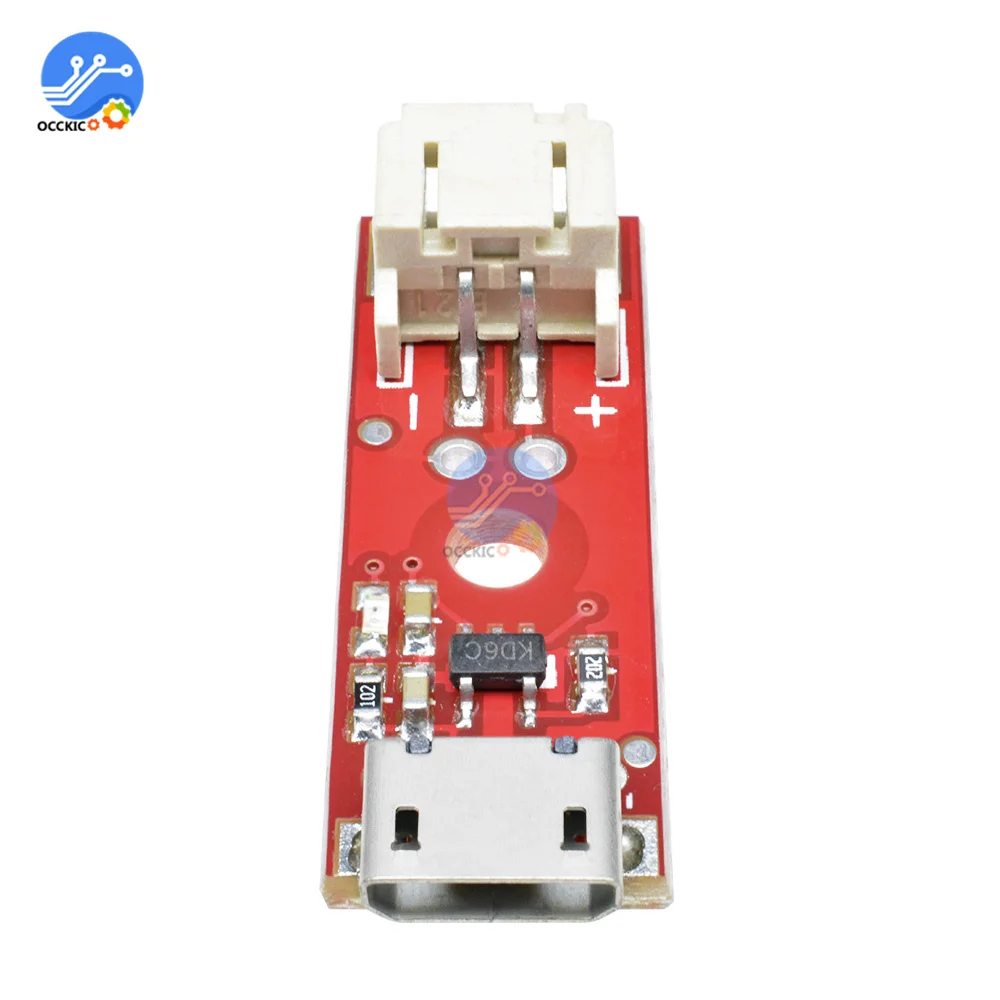 McP73831-充電器モジュール,基本的なマイクロUSB 3.7v,500ma,リチウム電池充電器,マイクロUSBインターフェース