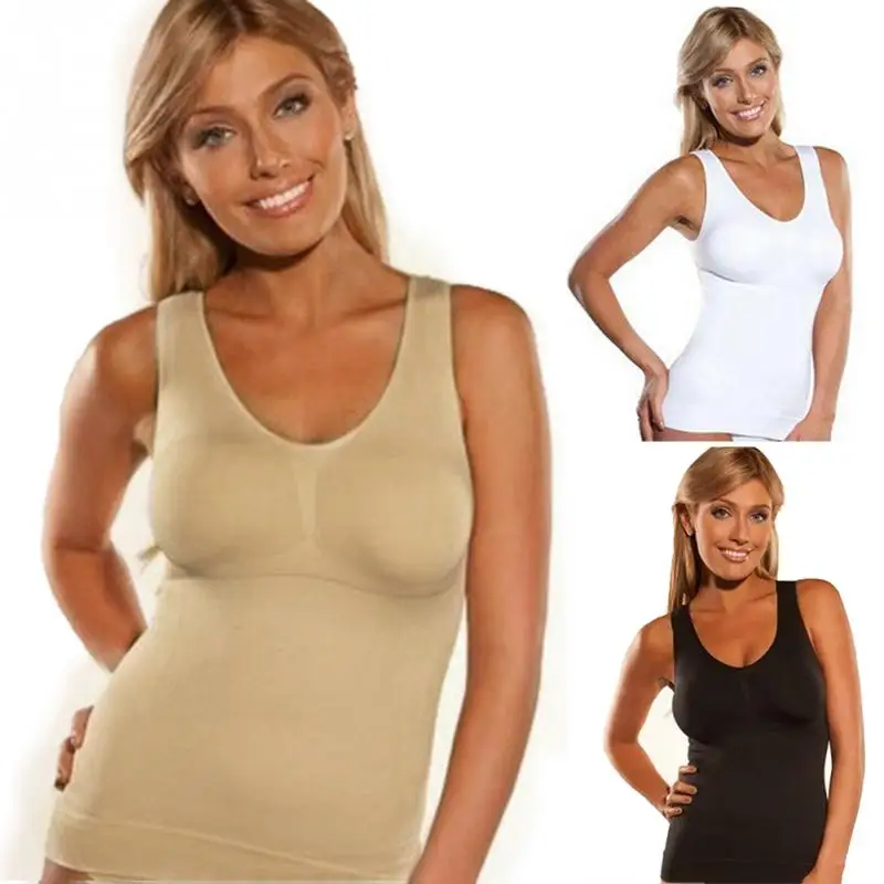 Body Shapewear Women Tank Top Plus Size Vest Slim Up Lift Plus Size Bra Waist Shaper Binders Top Underwear Slimming Vest Corset