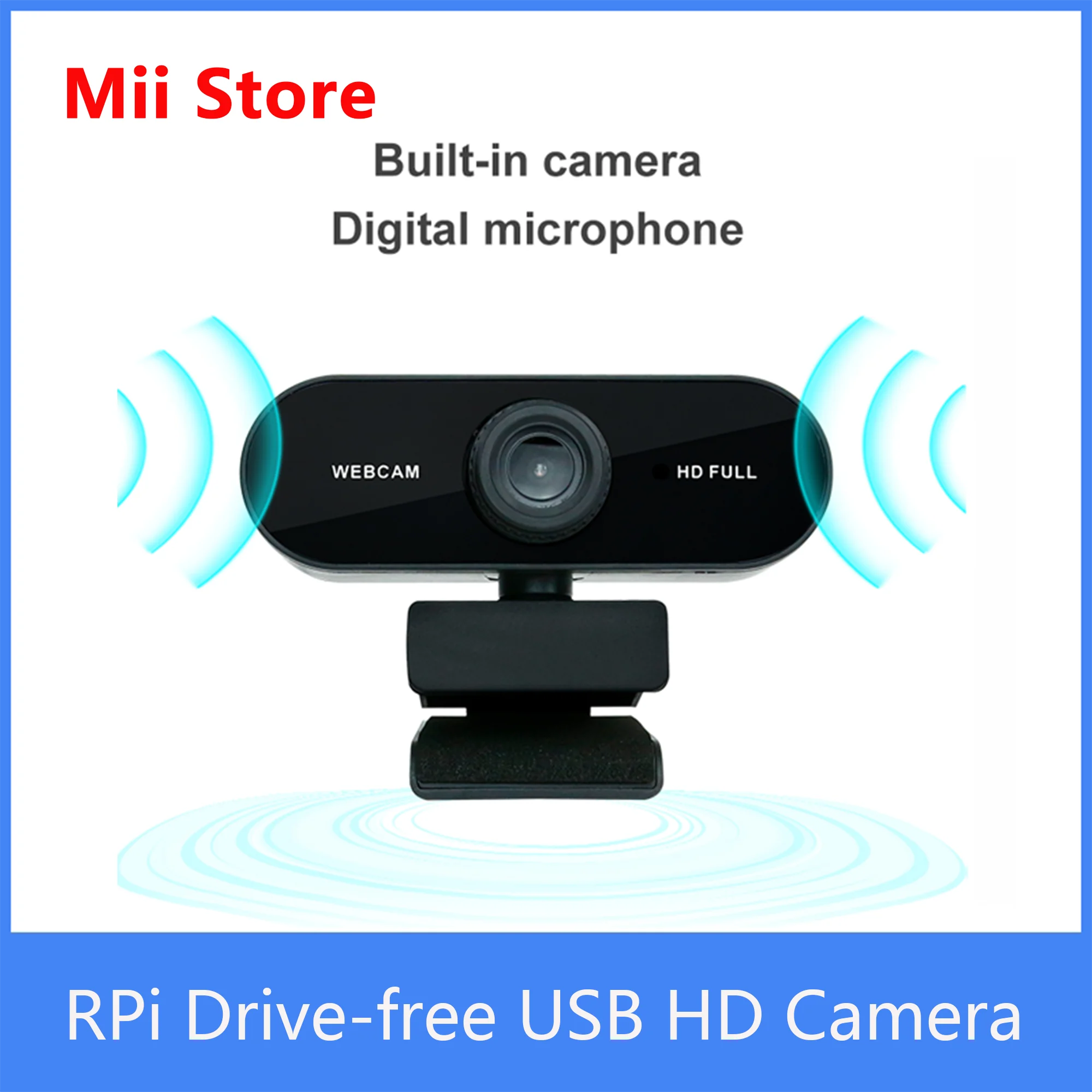 Yahboom Raspberry Pi Manueller Fokus Stecker Und Spielen Stick-freies USB Mikrofon HD Kamera Plattform