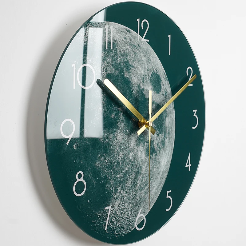 Bedroom Glass Wall Clock Nordic Large Modern Kitchen Wall Clocks Thick Watches Novelty Living Room Watch Home Decor