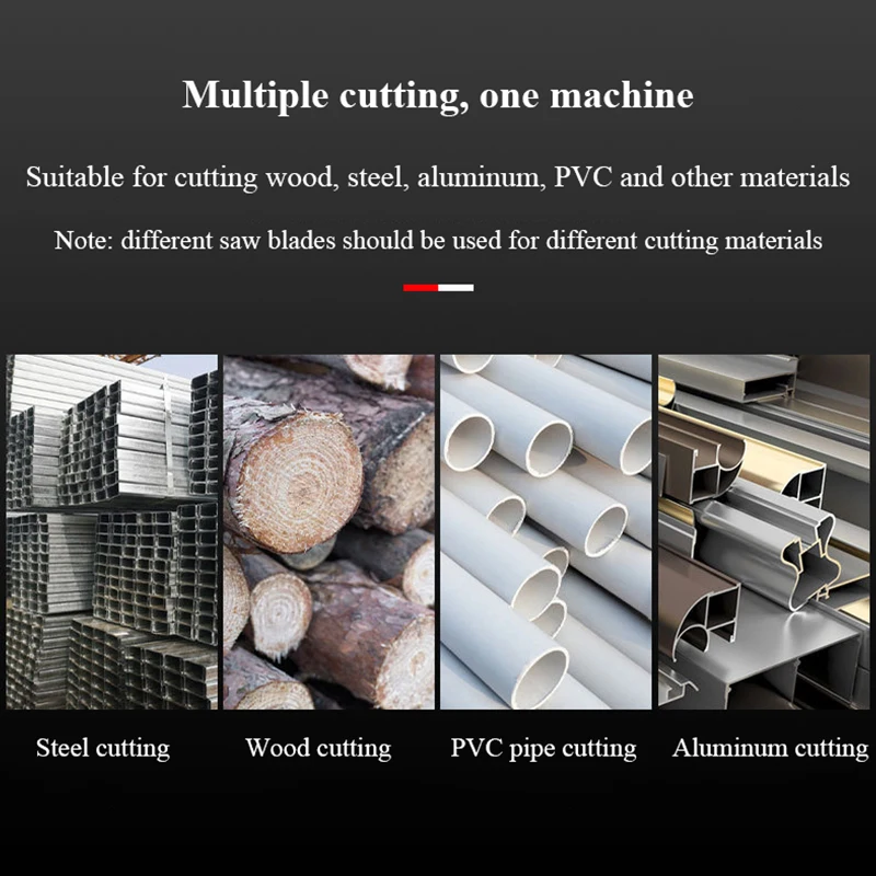 Minimáquina de corte de perfiles multifuncional para el hogar, herramienta de corte de precisión de 45 °, portátil, para madera, acero y Metal, 180