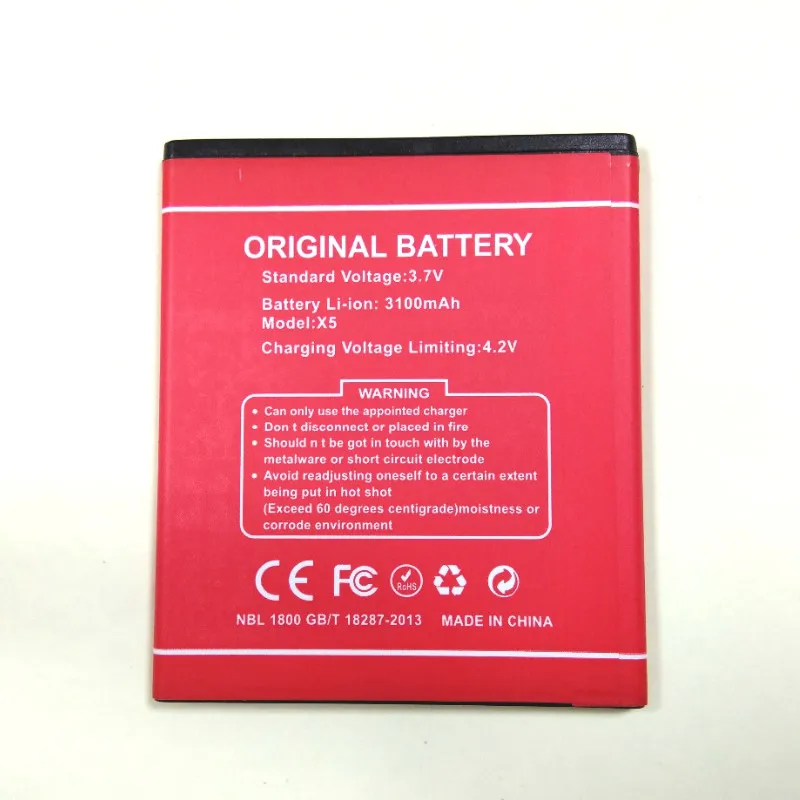 Westrock 3100mAh X5 Battery for DOOGEE X5 X5 Pro X5S Cell Phone