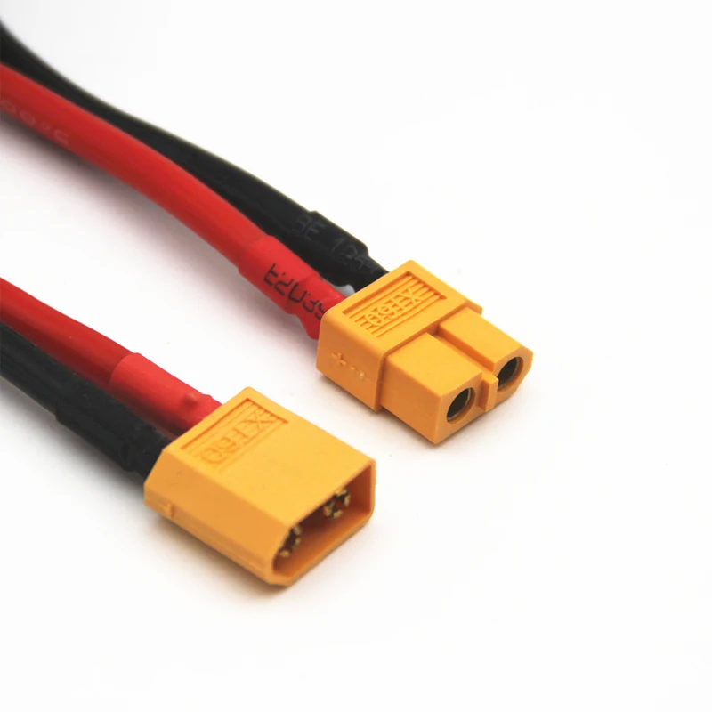 Connecteur XT60 mâle et femelle avec fil en silicone, 100mm, 14awg, iMax b6, accessoire pour le chargement de la batterie RC Lipo/ni-cd