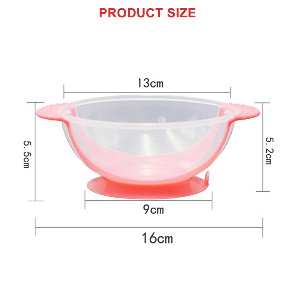 Learning Dishes Service Plate/Tray Suction Cup Baby Dinnerware Set Temperature Sensing Feeding Spoon Child Tableware Food Bowl