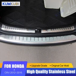 KUMIKUBI 2pcs Stainless Steel Rear Bumper Protector Cargo Step Panel Cover Sill Plate Trunk Trim For Honda CRV CR-V 2012-2016