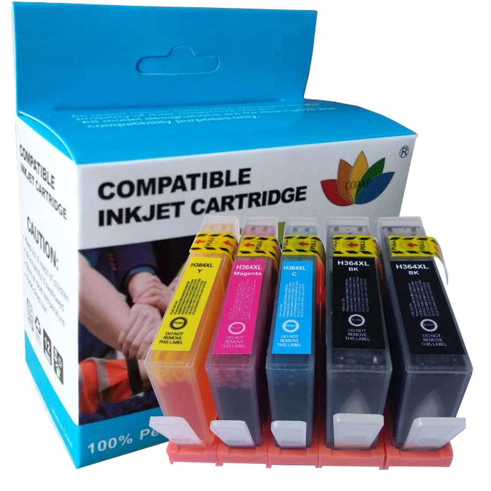 

5x Compatible HP 364 XL CHIPPED Ink Cartridge for Photosmart DeskJet 3070A 3520 Photosmart 5510 5520 6510 6520 7510 7520 Printer