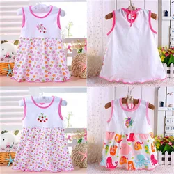 Hot Infant Baby Girl Dress Cotton Regular Sleeveless Dresses Casual Clothing 0-24 M For Summer