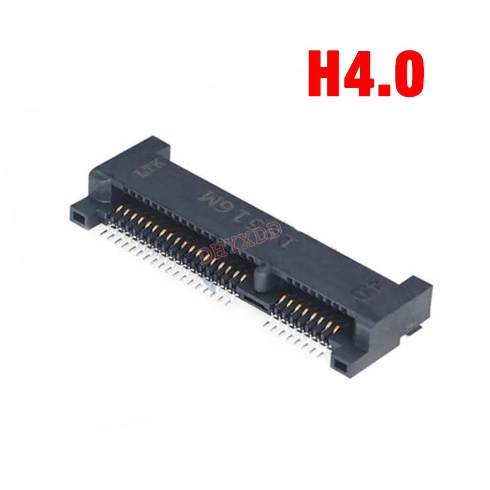 2X Mini PCI-E PCI Express PCie SATA 52pin 4.0 5.2 5.7 8 9 MM Height Socket Female Socket Connector Adapter Onboard SMT for SSD