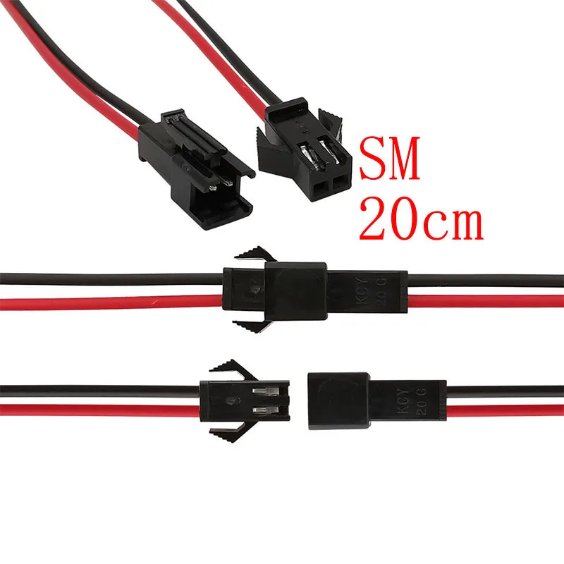 10Pair Mini JST 2 Pin Wire Connector 1.25mm / PH 2.0mm / SM / XH 2.54mm  Pitch 2P Male Plug Female Jack Socket Cable Connectors