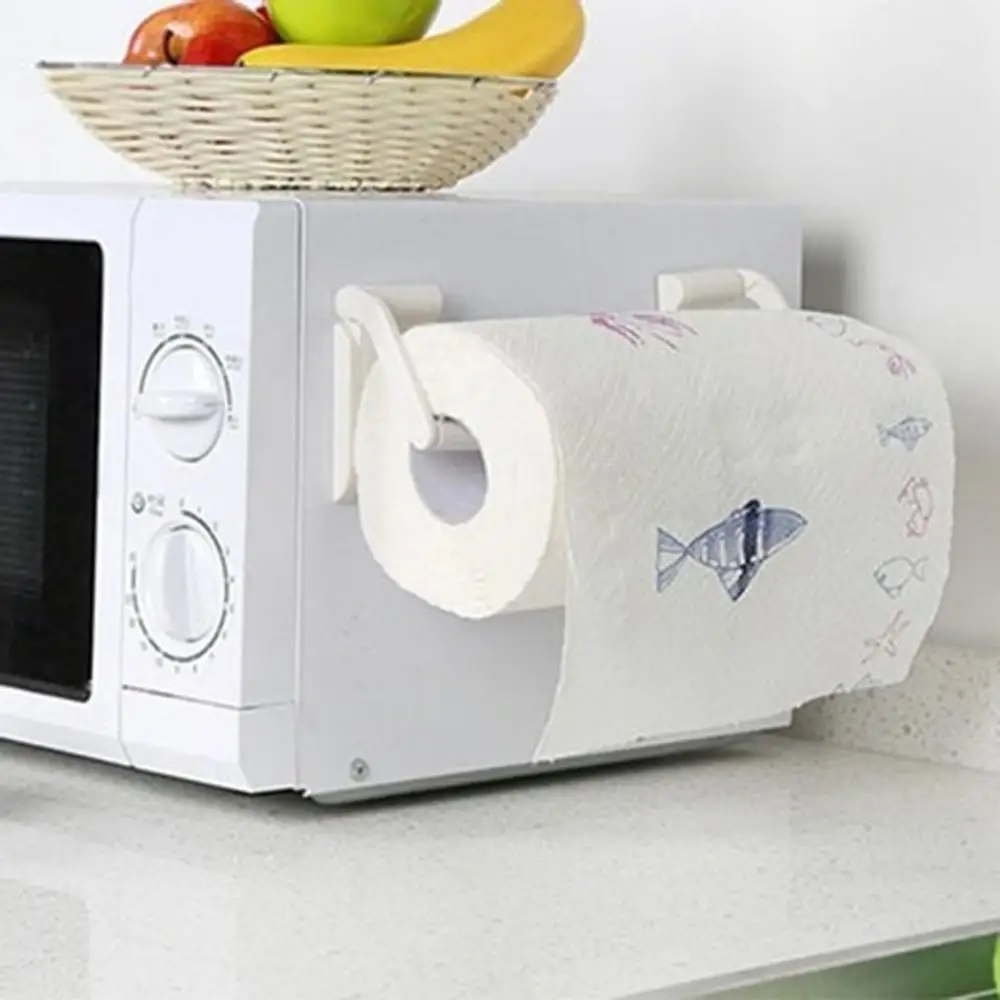 1 Pair/Set Refrigerator Microwave Magnetic Paper Tissue Towel Roll Holder Rack Kitchen Bathroom Napkin Housekeeper