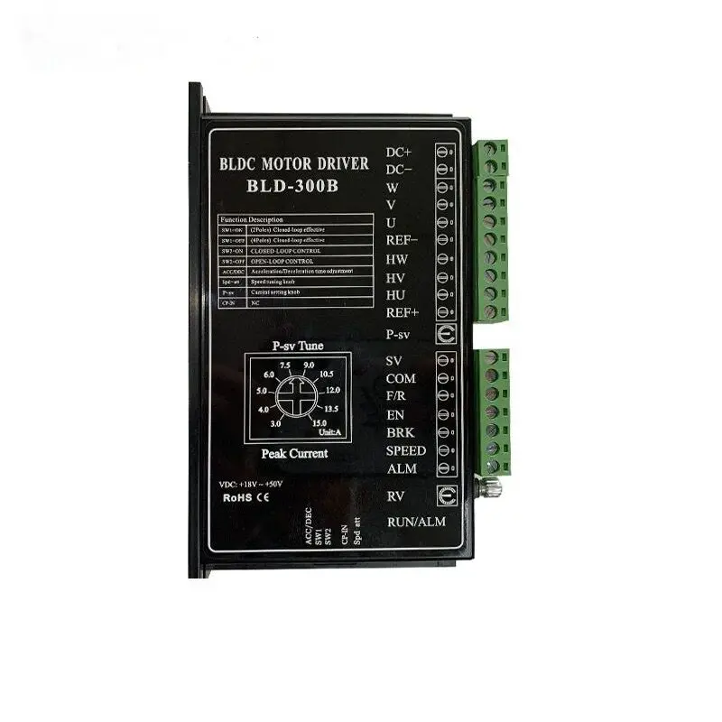 BLD-300B 24V 36V 48V 57mm BLDC Motor Driver 300W 18V-50V DC Brushless DC Motor Driver Controller