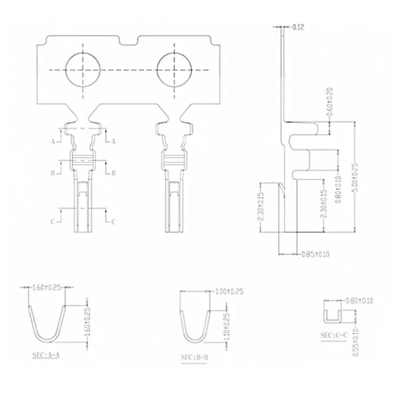 1000PCS/1LOT Terminals Female Needle For GH1.25mm Connector Male Plug Plastic Shell Housing With Lock