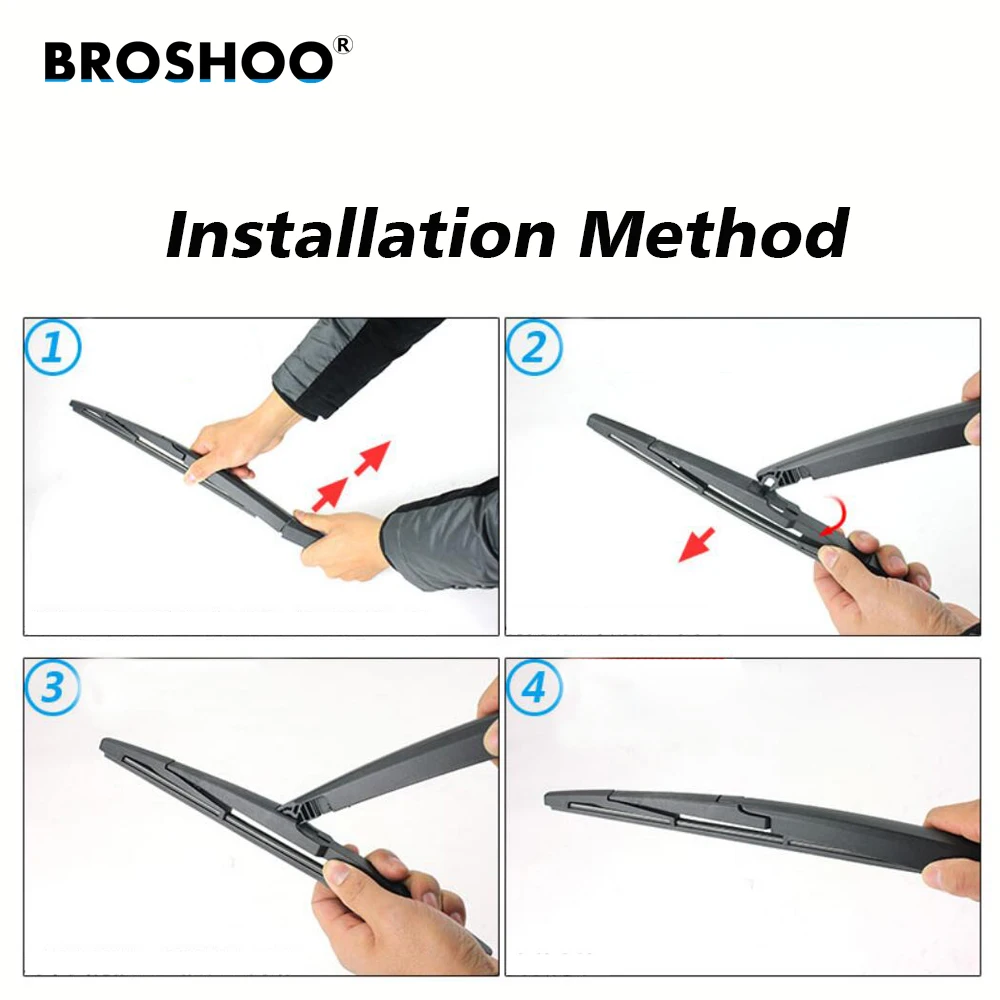 BROSHOO-Bras d\'essuie-glace arrière de voiture, pour BMW bronch( E84) URA back (2010-2015) 295mm, style automatique