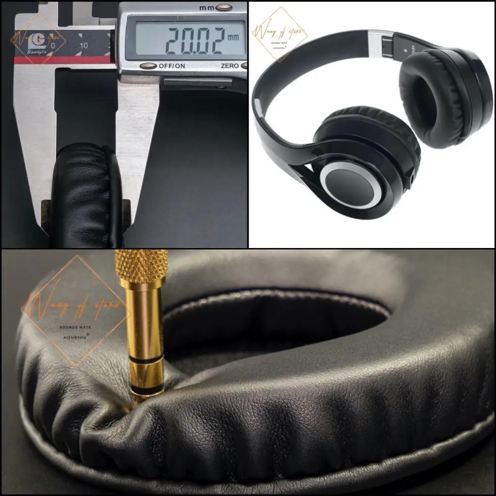 Kulit lembut Bantalan Telinga Busa Bantal EarMuff Untuk DEXP BT-260 Headphone Kualitas Sempurna, Tidak Versi Murah