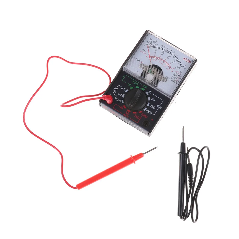 MF-110A Electric Analog Multimeter Multitester Portable Voltmeter Ammeter AC / DC Voltage Current OHM Multi Meter Tester 1PCS