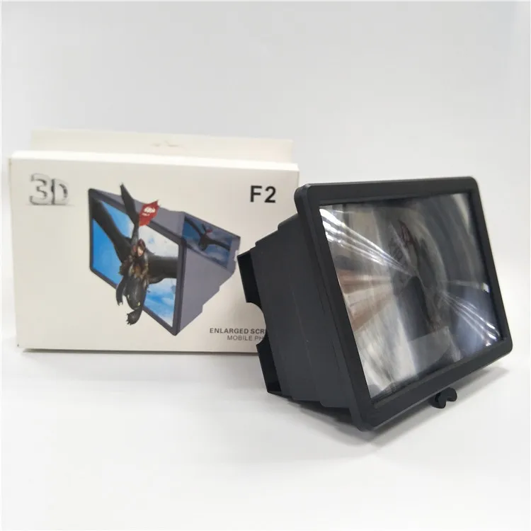 3D Mobile Phone Screen Magnifier Magnifying Folding Phone Desk Holder Enlarger Magnifying Video Amplifier Projector Bracket