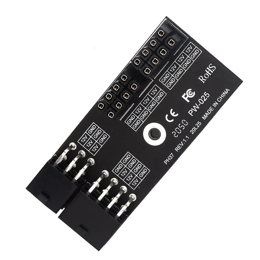 180 Degree Dual ATX 8Pin Female to 6+8Pin Male Power Adapter for NVIDIA 3080 3090 Graphics Card GPU 12V Power Supply Connector