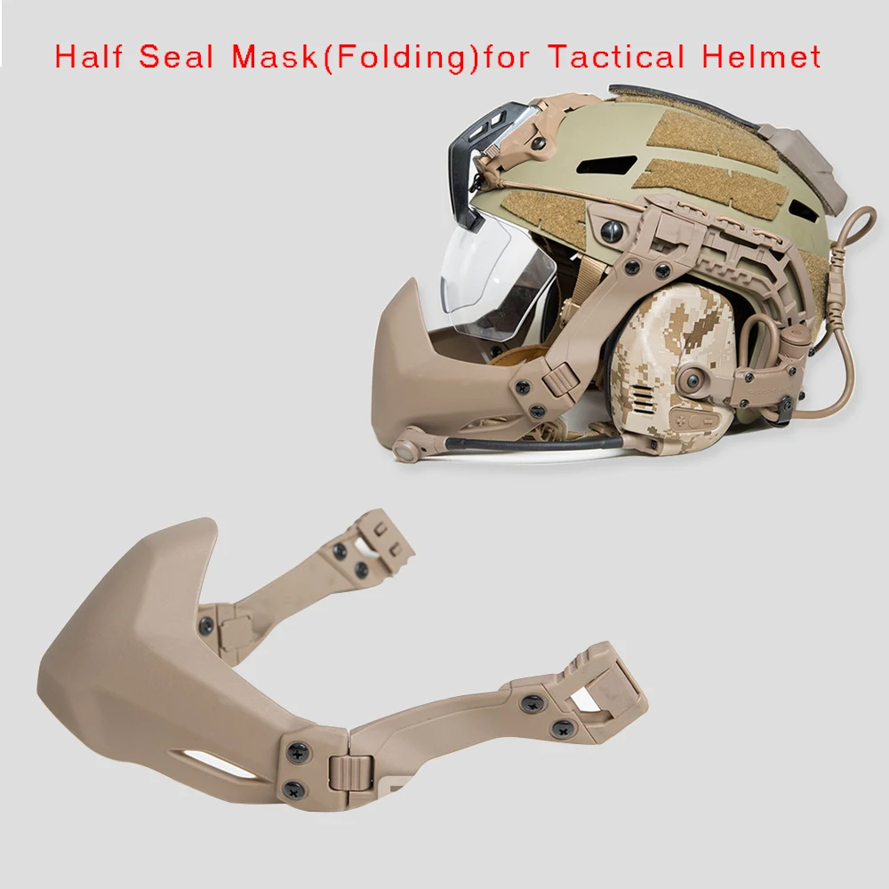 FMA Half Seal Mask For Tactical Gear Helmet Accessories Outdoor Army Hunting Airsoft Equipement Folding Mask Military Paintball