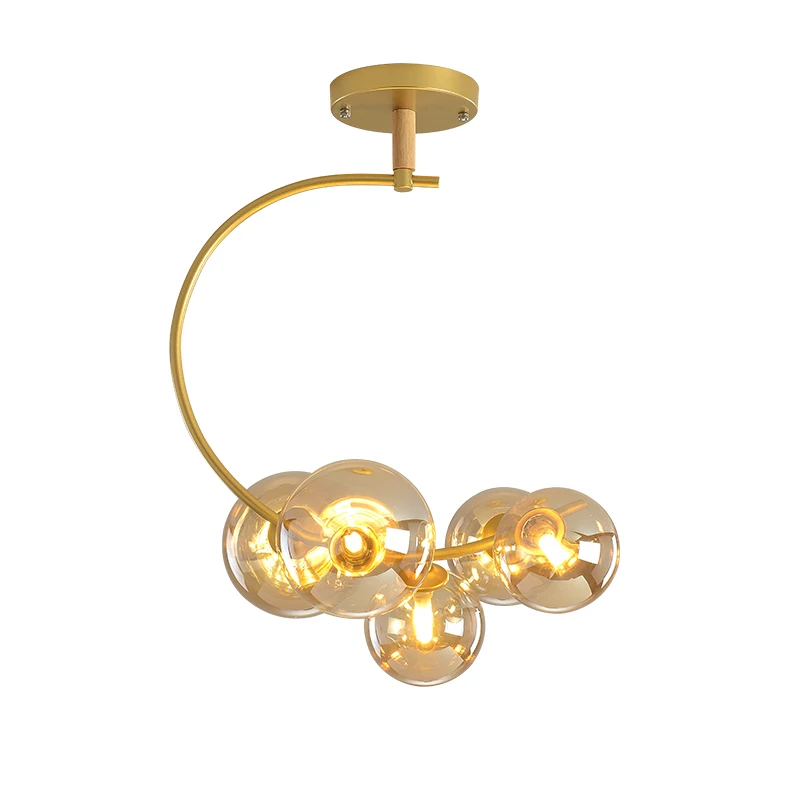 Imagem -06 - Mdwell-lâmpadas Led Pendentes g9 para Decoração de Quarto Cozinha Preto Dourado Estilo Nórdico Iluminação Interna