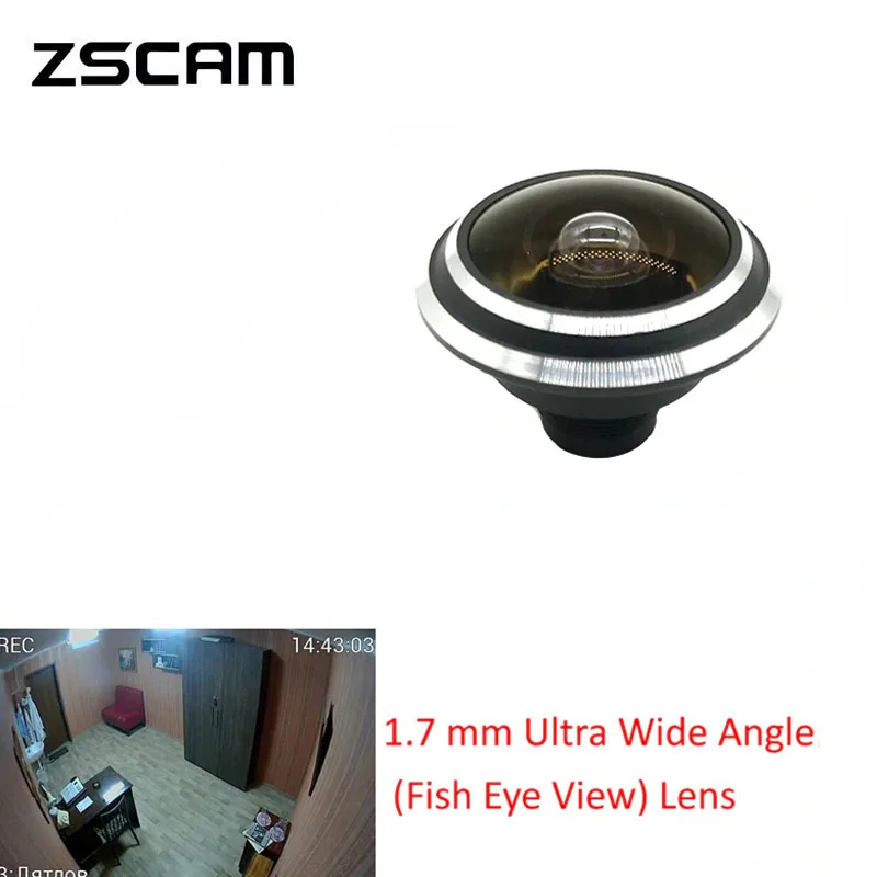 

HD 1.78mm 5 Megapixel Panorama FishEye Ultra CCTV Door Eye Lens For CCTV AHD/TVI/CVI/CVBS IP Network Peephole Camera