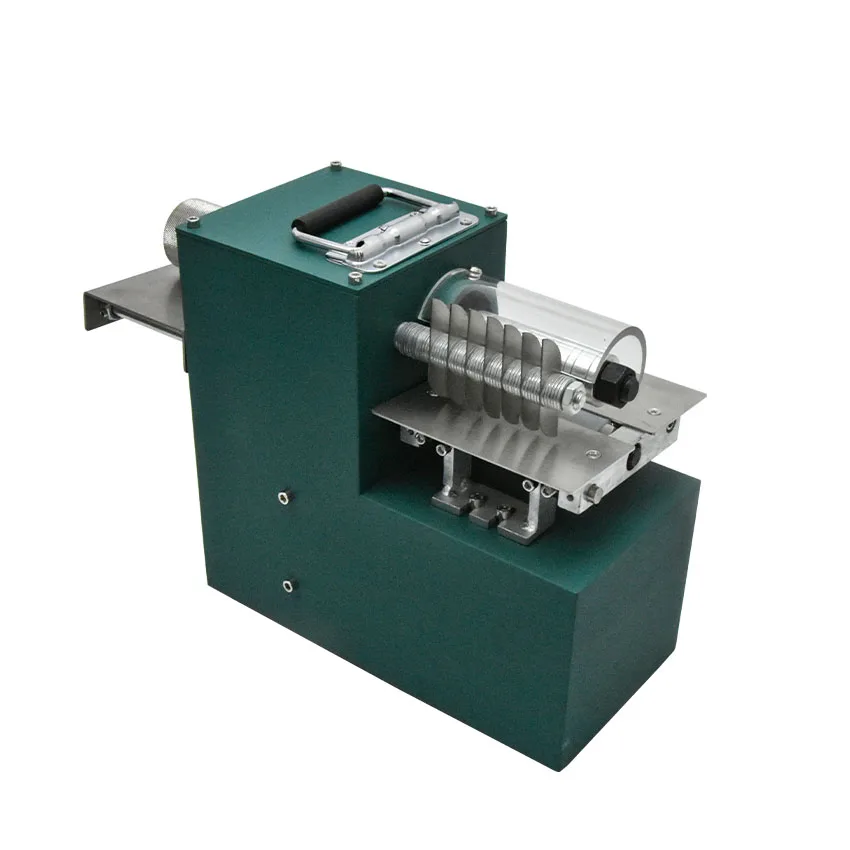 Electric Heat Edge Creaser Machine 110V-220V Double Head Leather Machine Professional LeatherTool 50W Belt Strap Cutting Machine