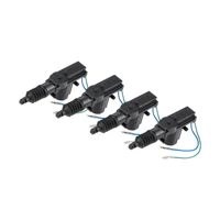 Hippcron 12V Car Remote Control Lock Door Keyless Entry System Locking Kit with 4 Door Lock Actuator Universal2 Remote Control 4