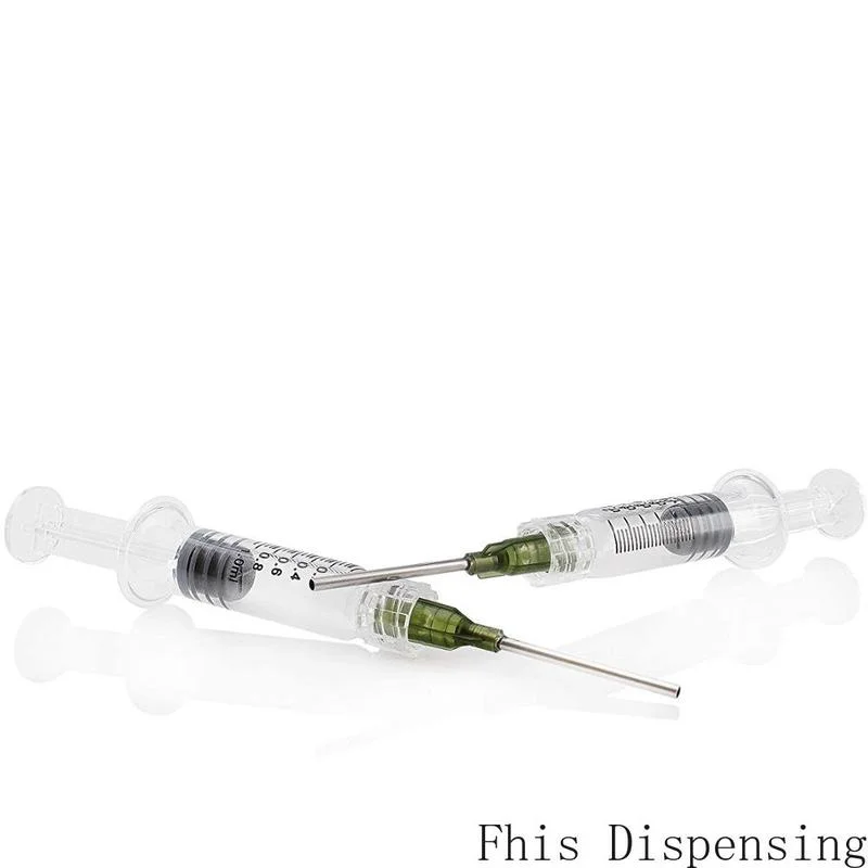 1ml Capacity Borosilicate Glass Luer Lock Syringe with Bonus 14G Blunt Tip Non Hypodermic Needles