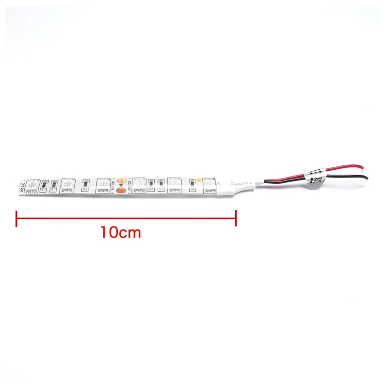 10Pcs 10Cm Waterproof White 5050 Led Strip Lights Dc 12V Caravan Boat Car 6 LEDs (10cm) Lamp With Lighting Decoration