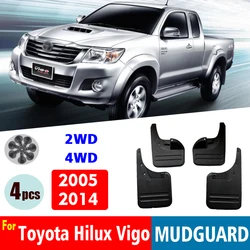 Front Rear 4pcs FOR Toyota Hilux Vigo 2wd 4wd 2005-2016 Mudguard Fender Mud Flap Guards Splash Mudflaps Car Accessories