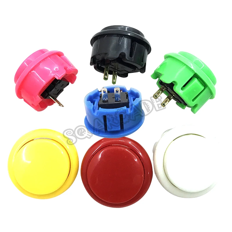 Pulsante Arcade copia Sanwa OBSF 30mm corto Pandora Saga pulsanti di gioco interruttore per Console di combattimento Joystick Raspberry Pi parti fai da te