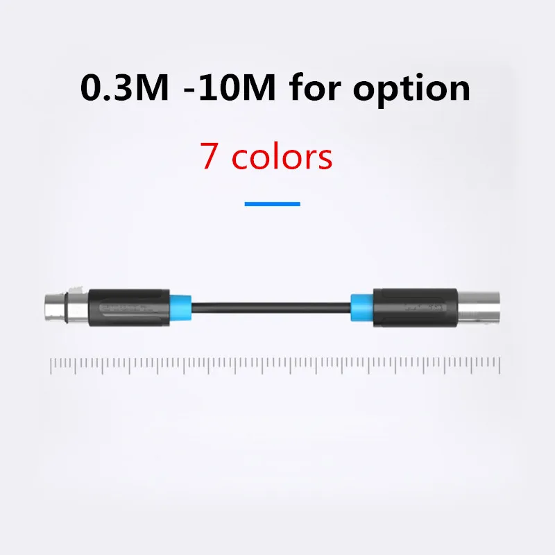 3Pin kabel XLR męski na żeński wtyk Canon kabel Audio ekranowany 1 szt. Do miksera wzmacniacz mikrofonowy 1m 2m 3m 5m 10m