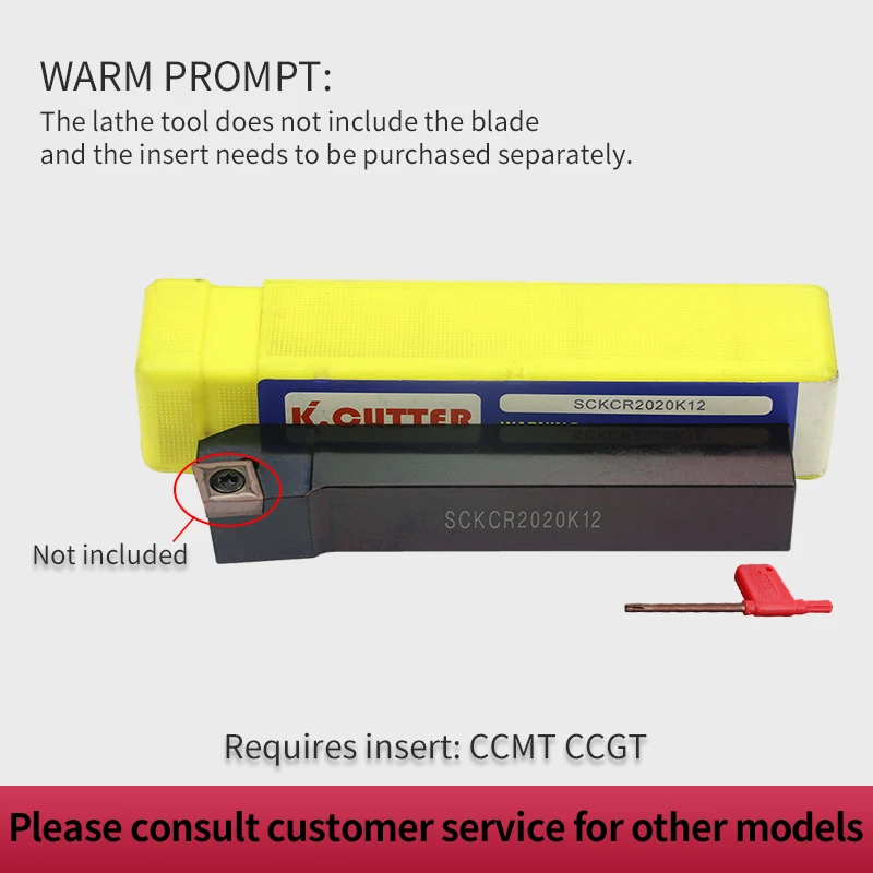 1PC  SCKCR/L SCKCR1212 SCKCR1616 SCKCR2020 SCKCR2525 CNC Lathe Cutter Cutting Tool +10PCS CCMT09/12 Carbide Inserts Sets