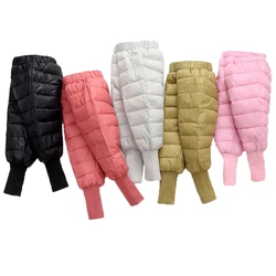 Girls Boys Warm Down Pants Winter 2021 Children High Quality Down Pants Kids Leggings Boys Clothing Toddler Baby Down Trousers