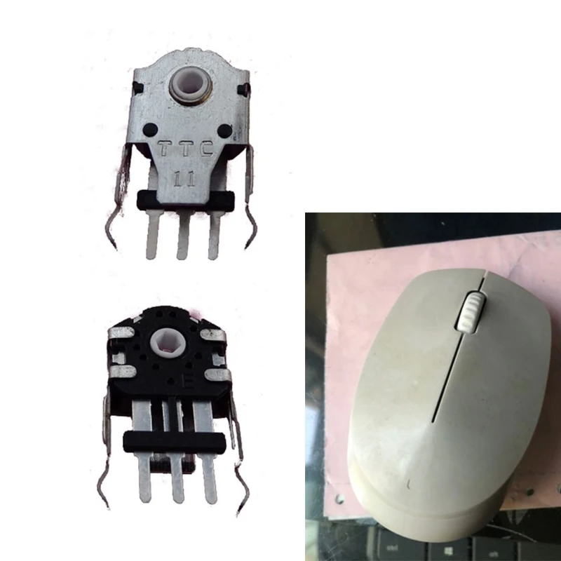 TTC 8/9/10/11mm White Core Mouse Encoder Mouse Wheel Decoder 24 Million Lifetime for RIVAL 300 Abyssus 2014 Naga A4TECH X-710