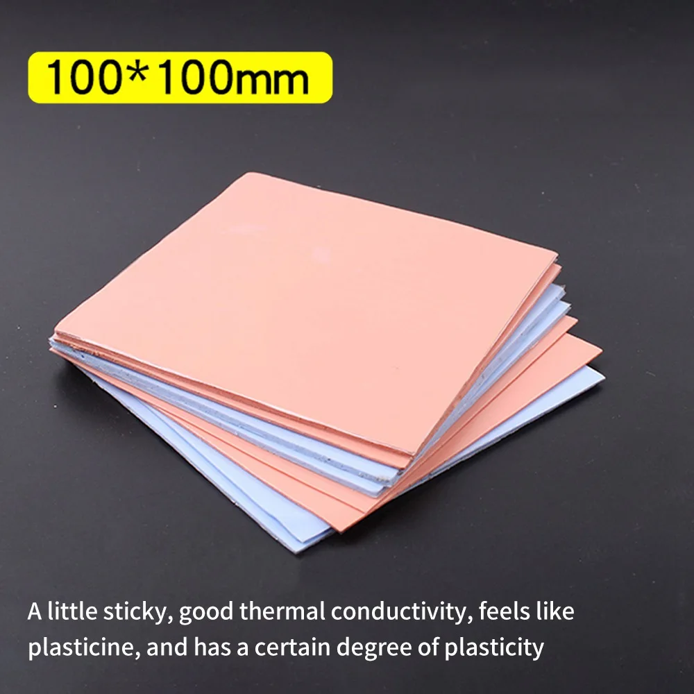 LUXIANZI GPU CPU Silicone Heatsink Thermal Pad High Quality Cooling Conductive Silicone Pad 0.5mm 1mm 1.5mm 2mm 2.5mm tichkes