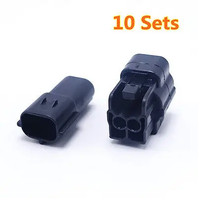 10 Sets Kit 2PINS Auto Connector Plugs Waterproof AMP 1.8 Series Factory Outlets