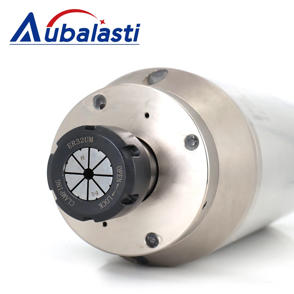 Aubalasti CNC Water Cooling Spindle Motor Metal Milling 6.5kw 7.5kw ER32 380v 220v for CNC Router Metal Milling tools