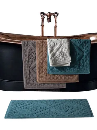 Jacquar-Absorbent Bathroom Mats, Non-slip Doormat, Hotel Entrance Hall Rugs, Carpet for Toilet, Home, 80x50cm